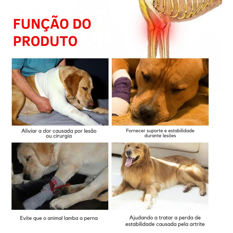 Joelheira Confortável para Articulação das Patas Dianteiras de Cachorros