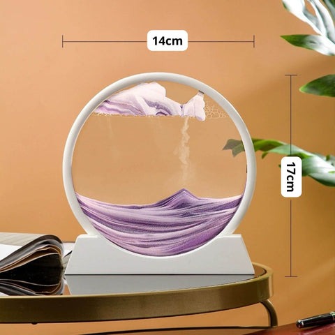 Quadro 3D de Areia Movediça: Transforme Seu Espaço com Fluidez e Estilo