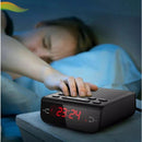 Rádio Relógio Digital de Mesa com Alarme Bivolt para Conforto e Praticidade Diária