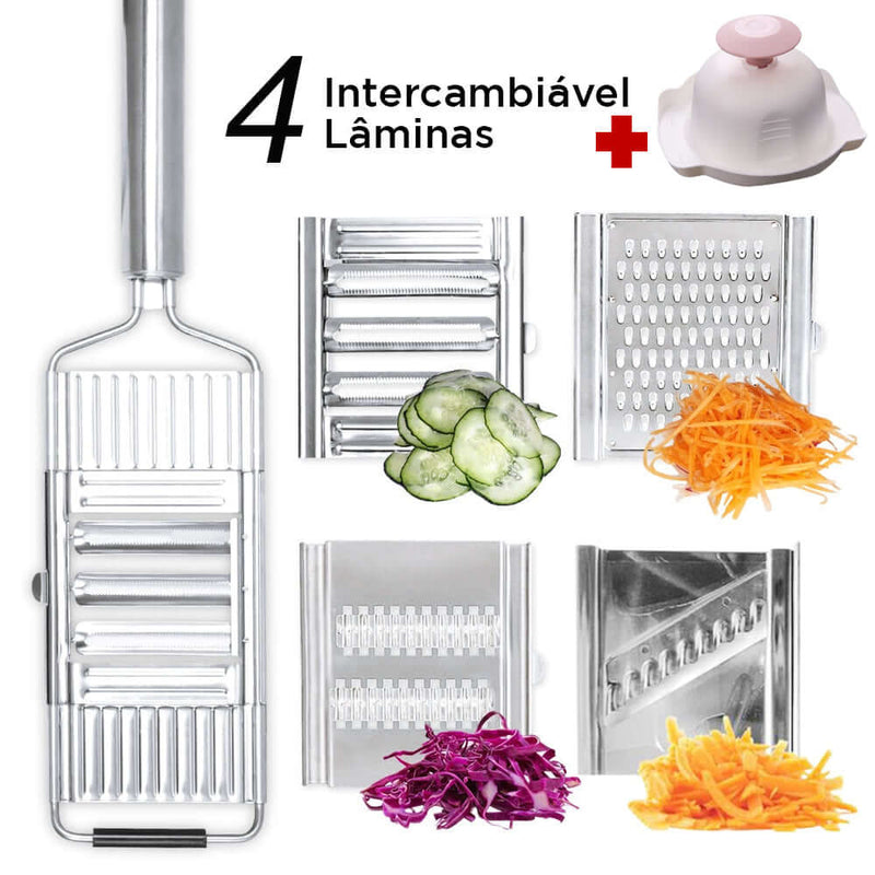 Ralador Multiuso Com 4 Lâminas para Transformar Seu Dia a Dia na Cozinha
