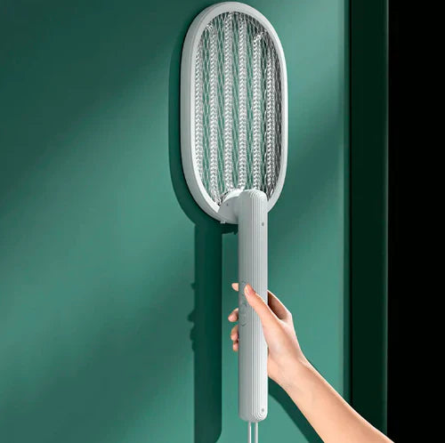Raquete Elétrica Recarregável Para Eliminação de Mosquitos e Moscas