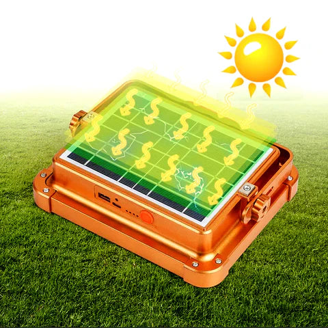 Refletor Solar LED Impermeável com Powerbank Integrado para Iluminar Seus Momentos