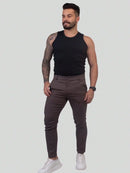 Regata Canelada Masculina Americana Preta