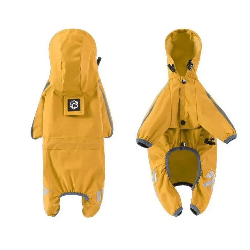 Capa de Chuva Pet Impermeável e Refletiva para Conforto e Proteção