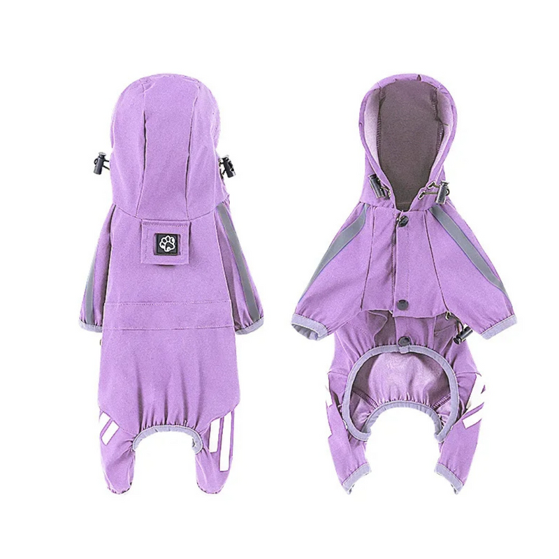 Capa de Chuva Pet Impermeável e Refletiva para Conforto e Proteção
