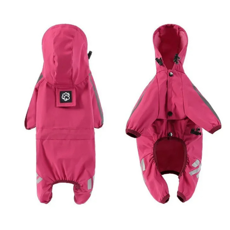 Capa de Chuva Pet Impermeável e Refletiva para Conforto e Proteção