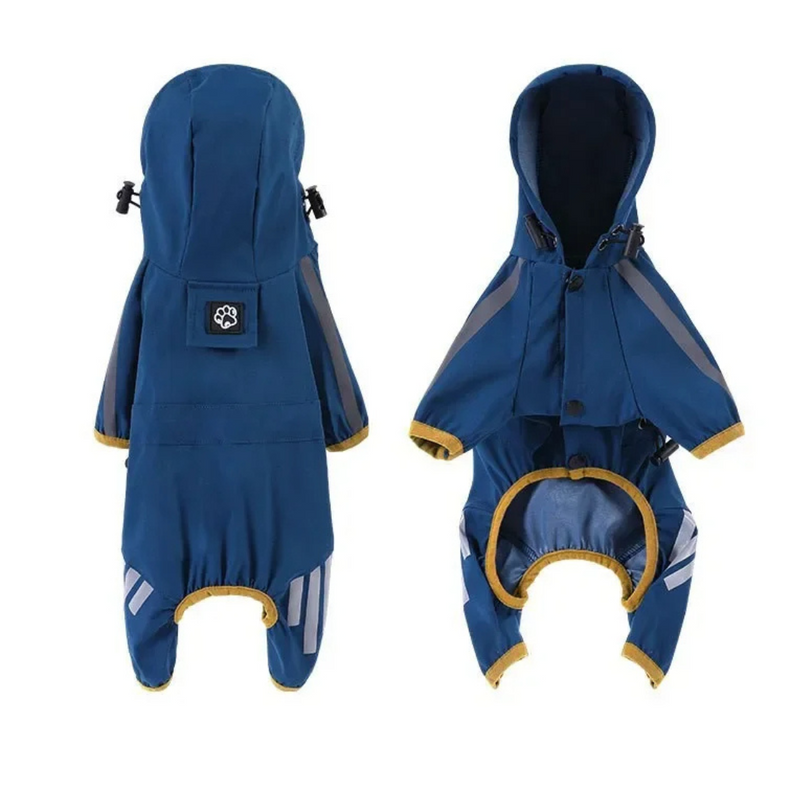 Capa de Chuva Pet Impermeável e Refletiva para Conforto e Proteção