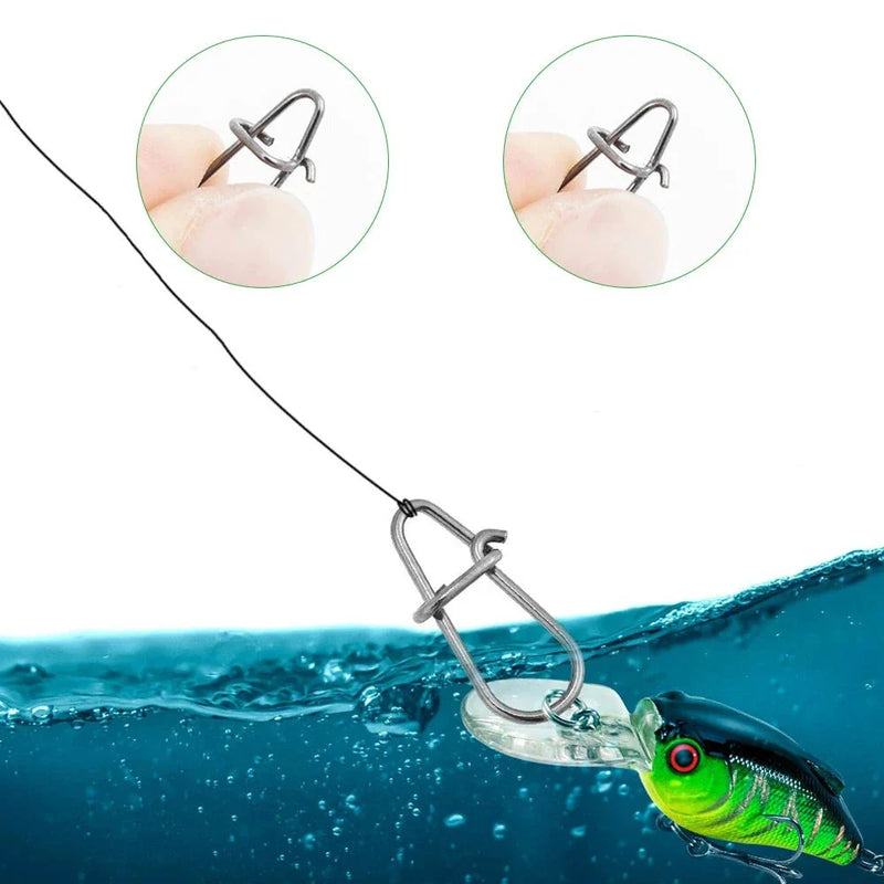 Conectores Reforçados Para Pesca - Confiabilidade em 100 Unidades
