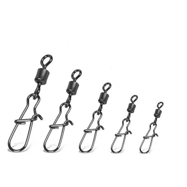 Snap Para Pesca Com Girador em Aço Inoxidável - Pacote com 100 Unidades para Aumentar Sua Eficácia