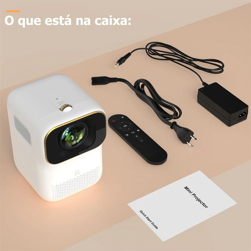 Mini Projetor Wewatch Portátil Full HD 1080p Wifi Modelo V30
