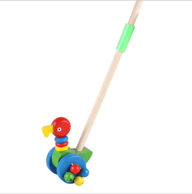 Bichinhos de Madeira para Empurrar - Estímulo Divertido e Educacional para o Desenvolvimento Infantil