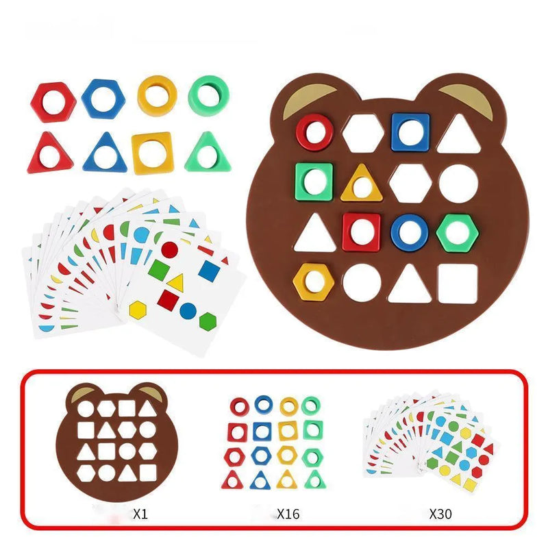 Jogo de Tabuleiro Infantil: Aprendendo Cores e Formas de Forma Divertida