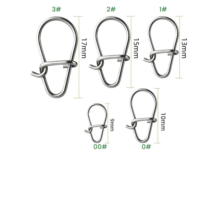 Conectores Reforçados Para Pesca - Confiabilidade em 100 Unidades