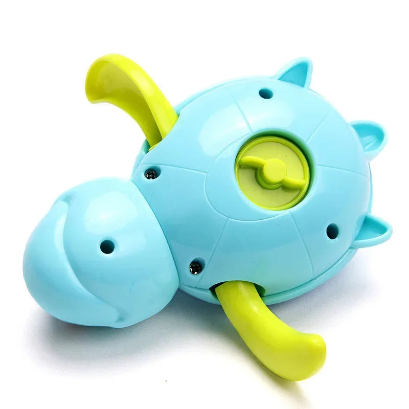 Única venda bonito dos desenhos animados animal tartaruga clássico brinquedo de água do bebê infantil nadar tartaruga enrolada corrente clockwork crianças praia banho brinquedos