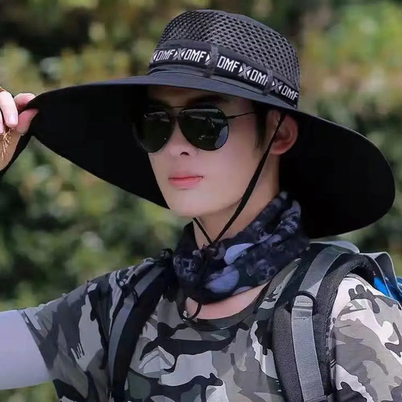 Chapéu de Pescador Grande com Proteção UV e Impermeabilidade