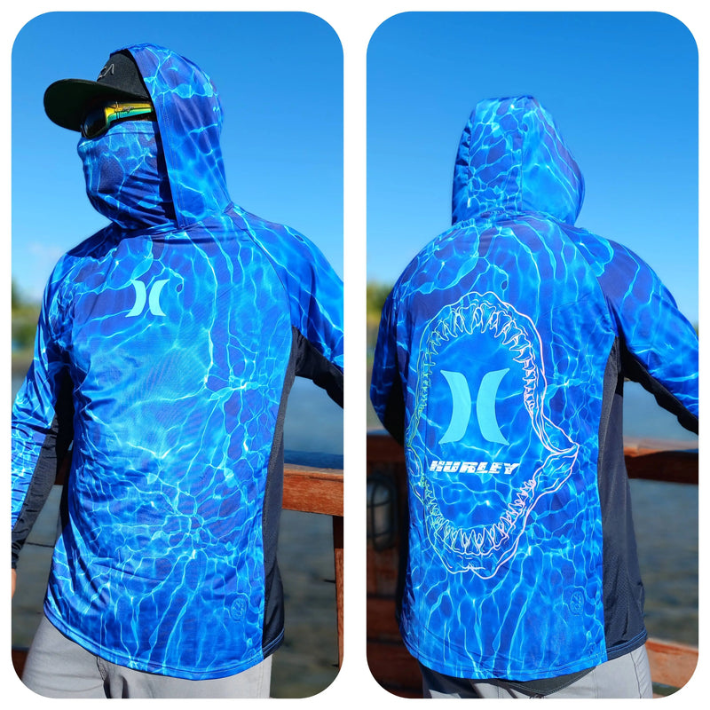 Camisa Masculina Com Capuz UPF 50+ Manga Longa Para Conforto e Proteção na Pesca