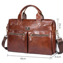 Maleta de Couro Genuíno BullCaptain - Estilo e Organização para a Sua Rotina