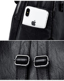 Mochila Feminina de Couro Genuíno - Estilo Vintage para Conquistar Seu Dia