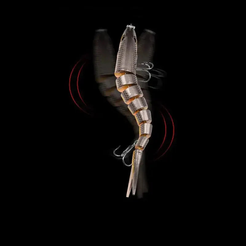 Conjunto de Iscas Artificiais Articuladas em 8 Segmentos para Pesca Eficiente