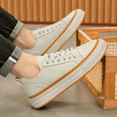 Tênis Masculino de Couro Genuíno - Estilo e Conforto para sua Rotina