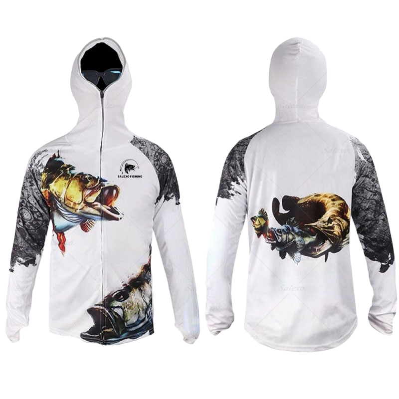 Camisa Masculina de Pesca com Proteção Solar para Rosto e Pescoço - Conforto Respirável e Antiviral