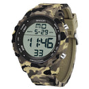 Relógio Digital Militar Camuflado Sanda: Estilo e Durabilidade à Prova d'Água