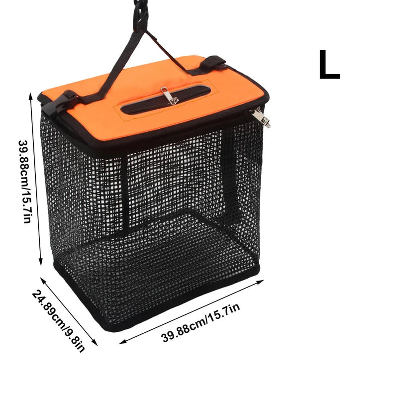 Cesta de Pesca Dobrável Flutuante para Aventura Prática e Organizada