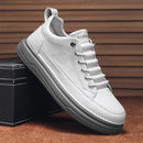 Conforto e Estilo: Tênis Masculino Casual em Couro Genuíno - Estevan Erican