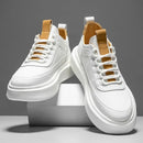 Tênis Masculino em Couro Genuíno Hermes Sport - Conforto e Estilo para o Seu Dia a Dia