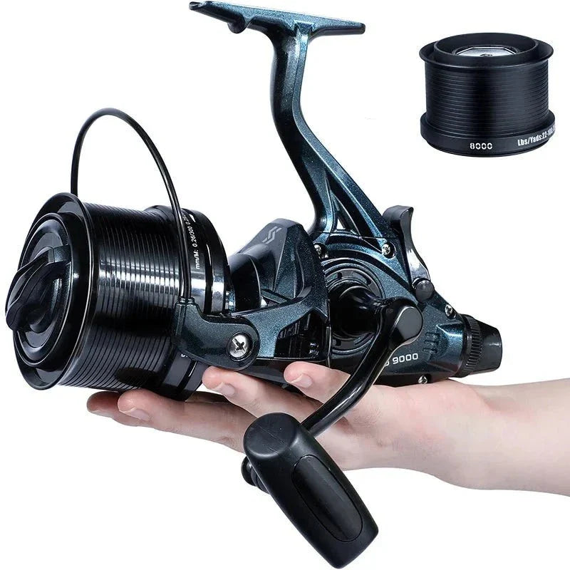 Molinete de Praia 9000 - 12000: Potência de 25kg com 13+1BB Rolamentos para Conquistar Grandes Capturas