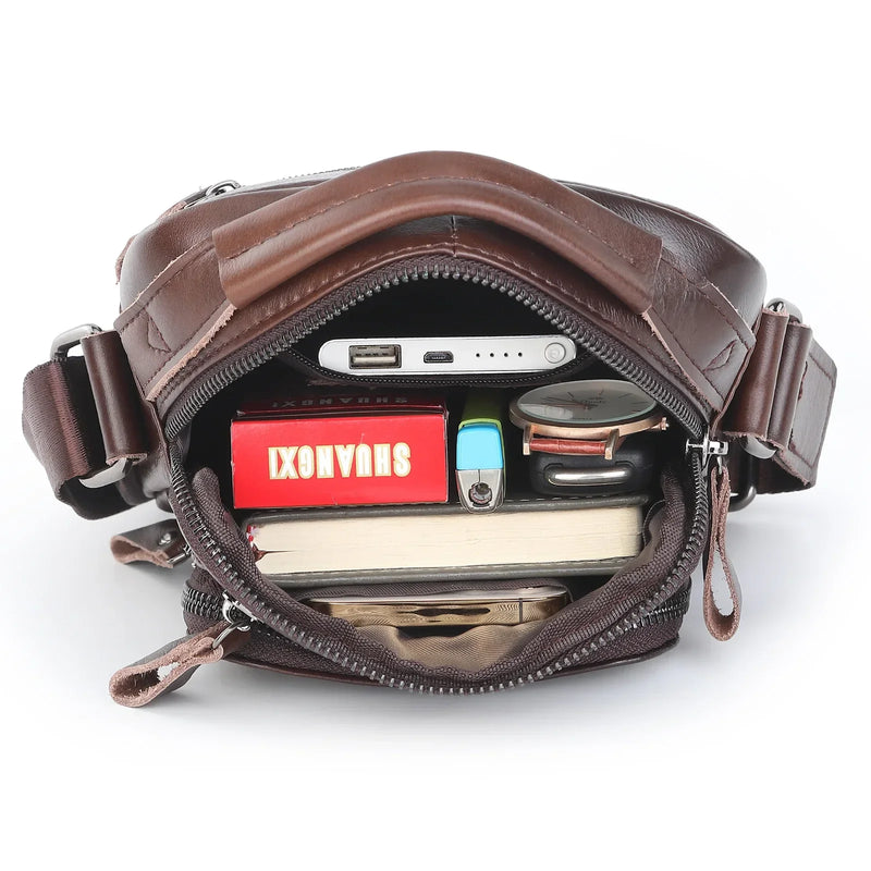 Bolsa de Ombro em Couro Genuíno - Elegância e Praticidade para o Seu Dia a Dia