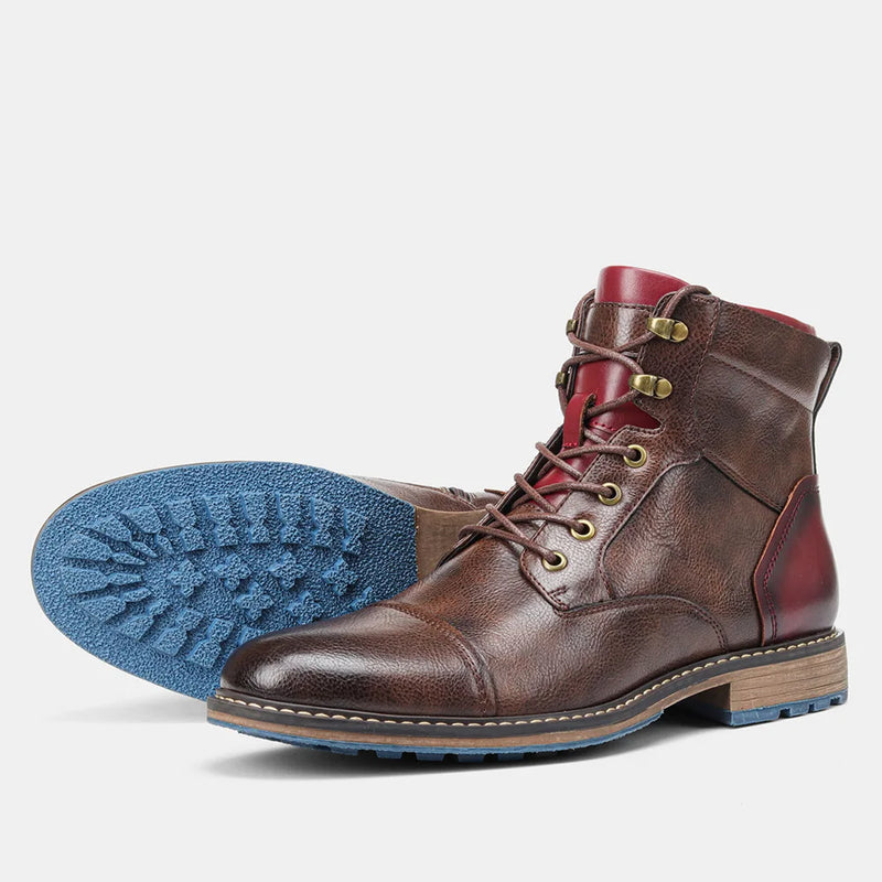 Bota Masculina em Couro Genuíno - Estilo e Conforto para Aventura