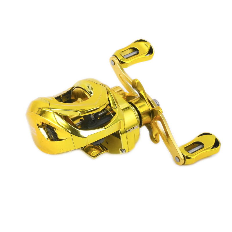 Carretilha Bilink-GD em Aço Inox com Drag de 8.16kg e Rolamento 5+1BB – Desempenho Ágil com Recolhimento 7.2:1 para Suas Aventuras de Pesca