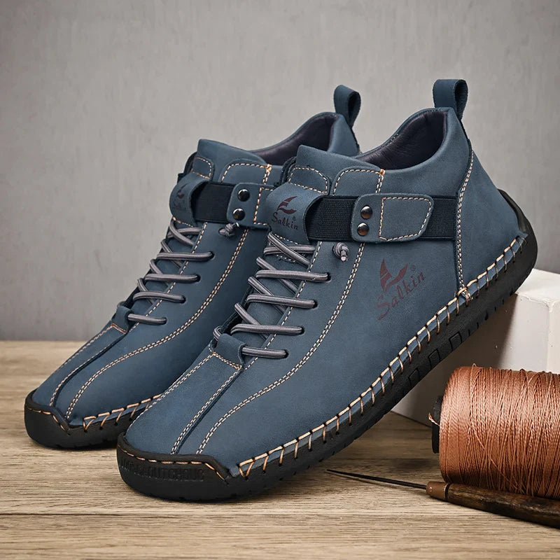 Bota Masculina Duncan em Couro Genuíno - Estilo e Conforto para o Seu Dia a Dia