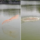 Rede de Pesca Lawaia com Anel Azul e Linha Trançada - Aumente Suas Capturas com Estilo e Confiabilidade