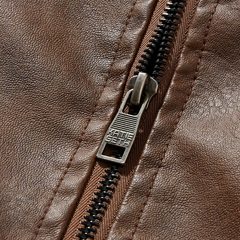 Jaqueta Masculina em Couro Genuíno - Estilo e Conforto para o Seu Dia a Dia