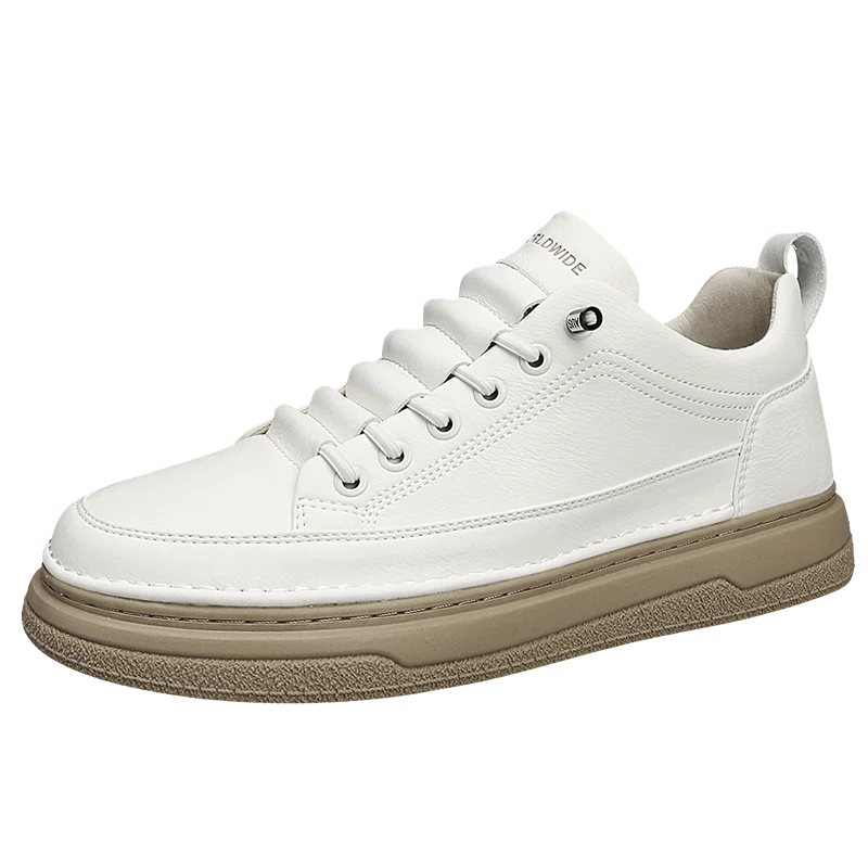 Conforto e Estilo: Tênis Masculino Casual em Couro Genuíno - Estevan Erican