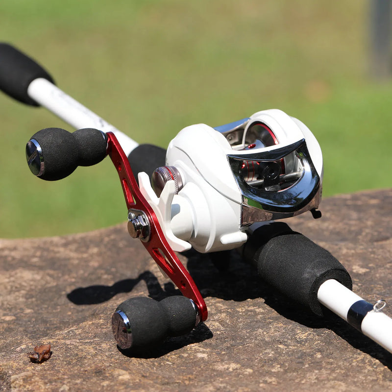 Kit de Pesca Sougayilang: Carretilha Eficiente e Vara Leve de 1.98m para Aumentar Seu Conforto na Pesca