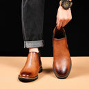 Bota Masculina de Couro Genuíno - Estilo e Conforto para o Dia a Dia