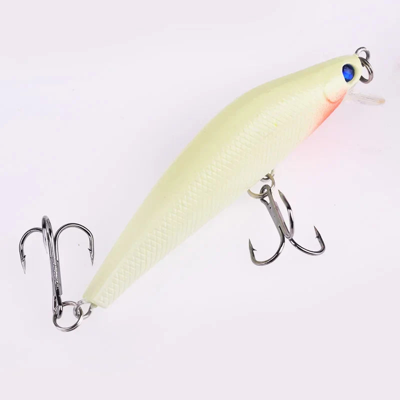 Isca Luminosa Noturna 8cm 8,5g com Ganchos Afiados para Pesca Eficiente