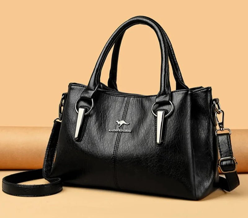 Bolsa Aura Legrand: Sofisticação e Conforto em Couro Genuíno