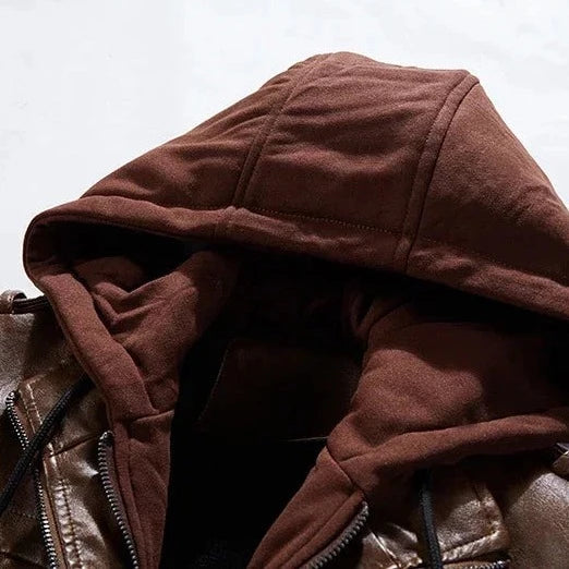 Jaqueta Masculina de Couro Genuíno - Estilo e Conforto com MotorJack