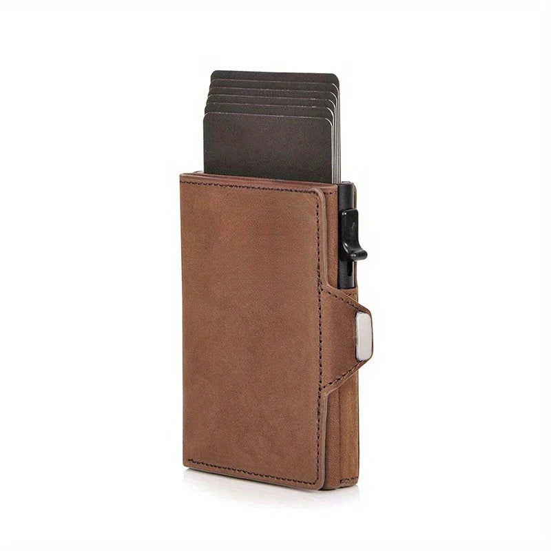 Carteira Masculina em Couro Genuíno - Estilo e Praticidade para o Seu Dia a Dia