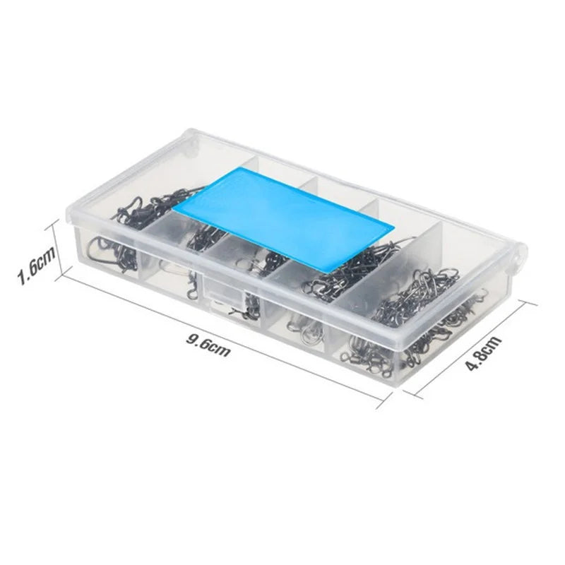 Snap Para Pesca Com Girador em Aço Inoxidável - Pacote com 100 Unidades para Aumentar Sua Eficácia