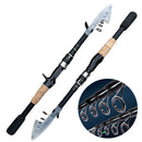 Vara de Pesca Telescópica Kingpesque em Carbono - Leve e Compacta de 1,5m a 2,4m para Aventura Sem Limites