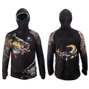 Camisa Masculina de Pesca com Proteção Solar para Rosto e Pescoço - Conforto Respirável e Antiviral