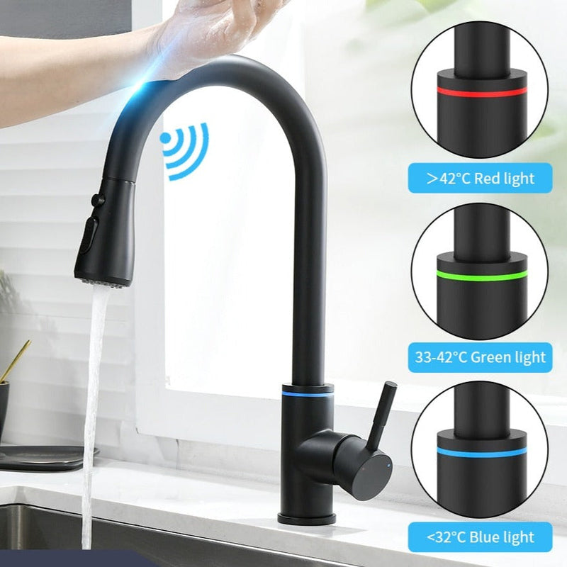 Torneira Inteligente para Cozinha com Abertura por Toque