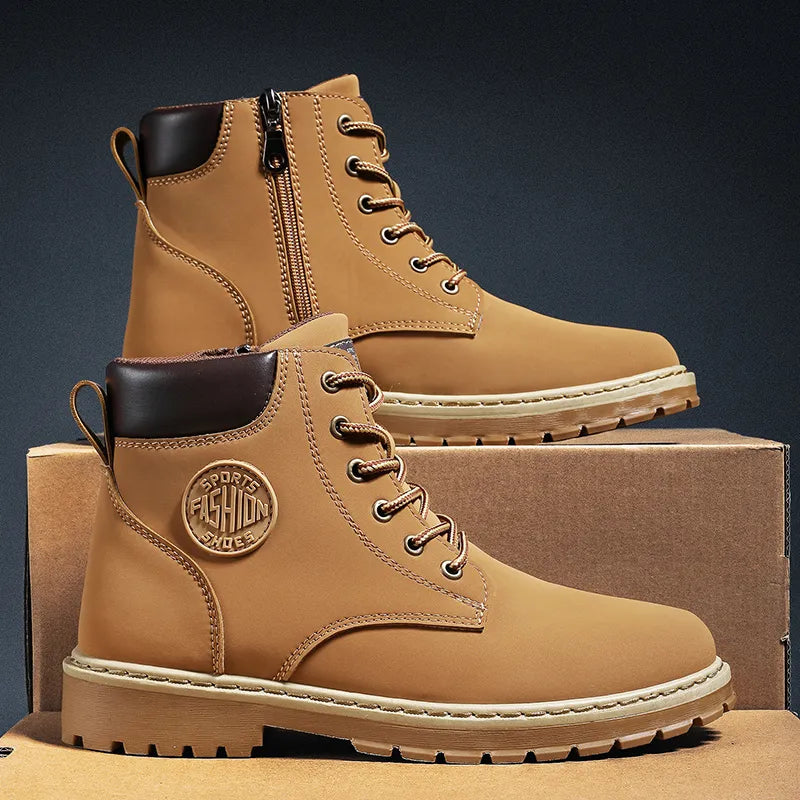 Bota Masculina de Couro Genuíno Sebastian - Conforto e Estilo para o Seu Dia a Dia