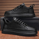 Tênis Casual Masculino em Couro Genuíno - Conforto e Estilo para o Seu Dia a Dia