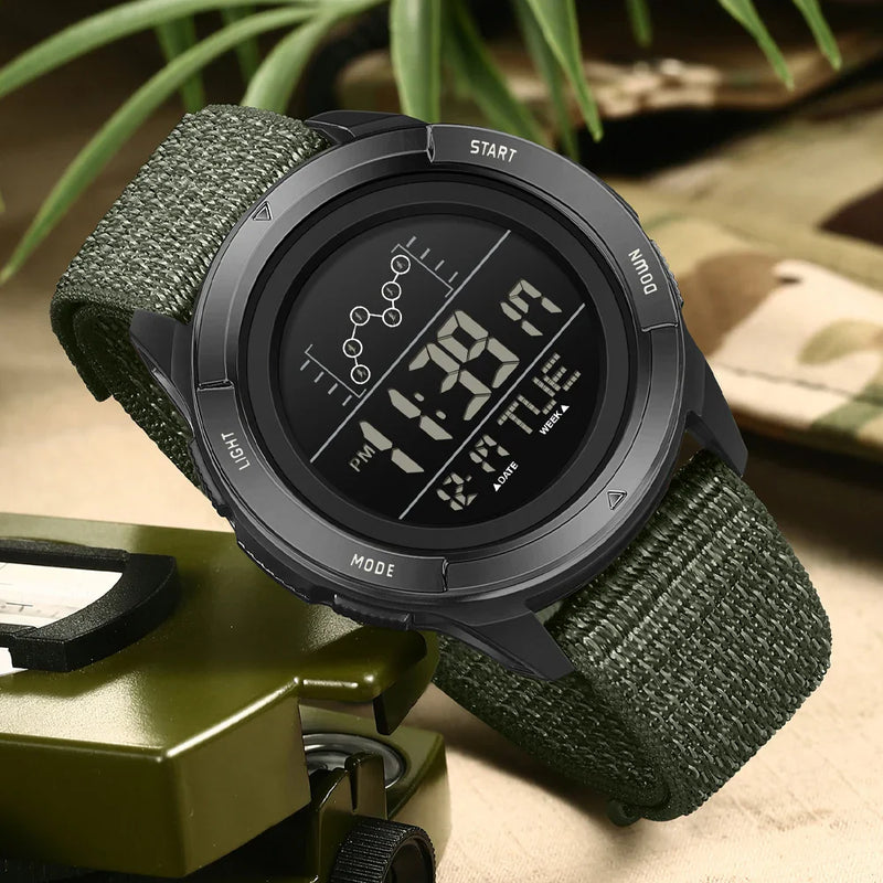 Relógio Digital Sanda Militar: Conforto e Estilo à Prova d'Água